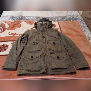 Abercrombie & Fitch Men's Army Green Utility Jacket (LIMITED Edition)